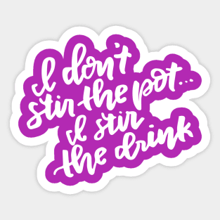 Stir the pot (white) Sticker